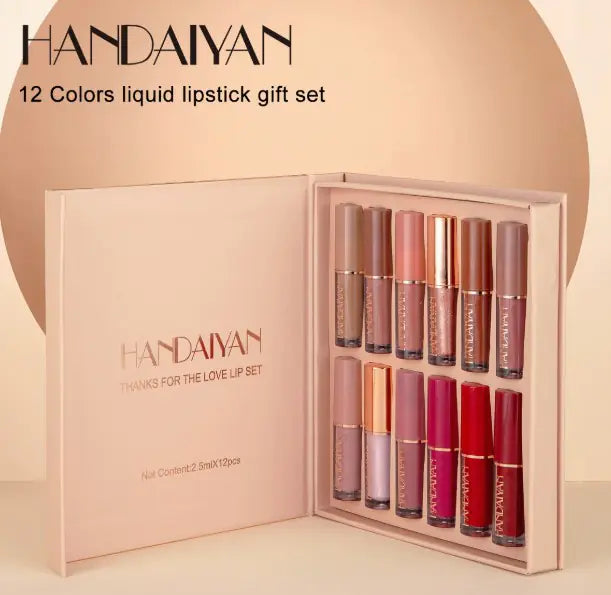 Gloss/Rouge a lèvres liquide Hanydainyan 12 couleurs